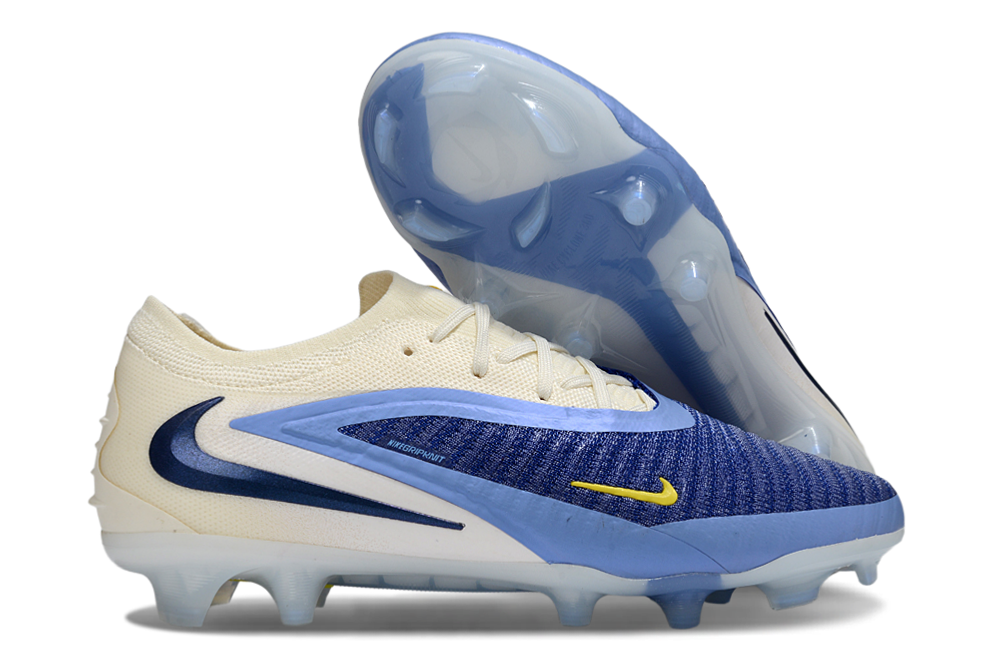 Chuteira Nike Phantom 6 Elite FG Azul e Branca