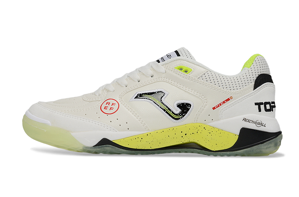 Chuteira Futsal Joma Top Flex Rebound IC Bege RFEF