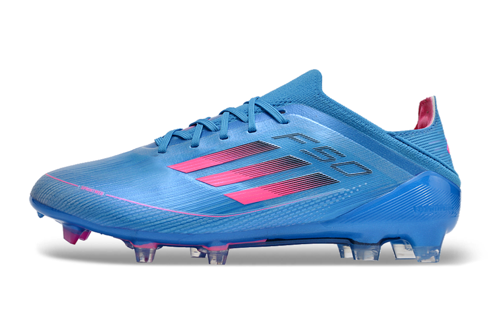 Chuteira Adidas F50 FG Azul e Rosa