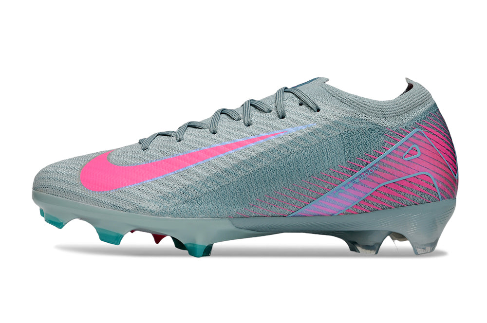 Chuteira Nike AIR Zoom Mercurial Vapor 16 Elite FG - Azul e Rosa - Pack Prism