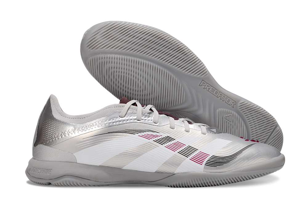 Chuteira Futsal Adidas Predator Elite Fold-Over Tongue IC - Prata