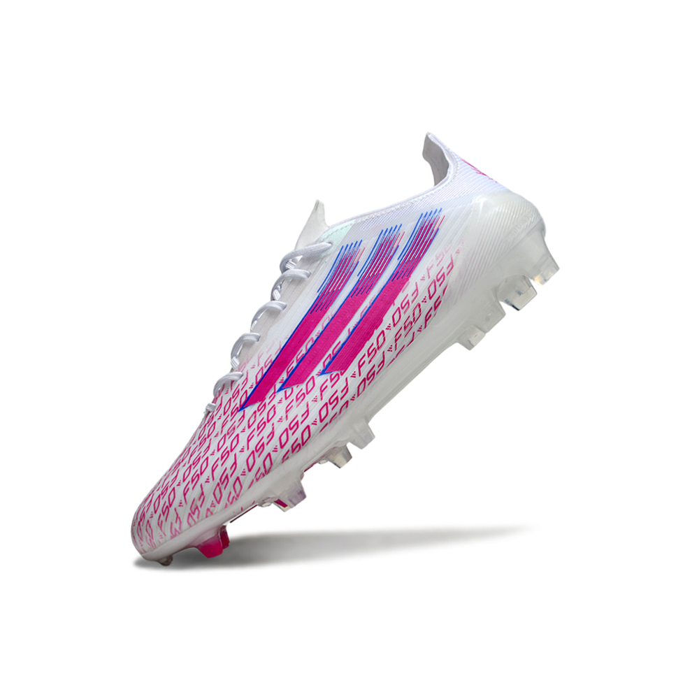 Chuteira Adidas F50 FG Elite - Branca e Rosa