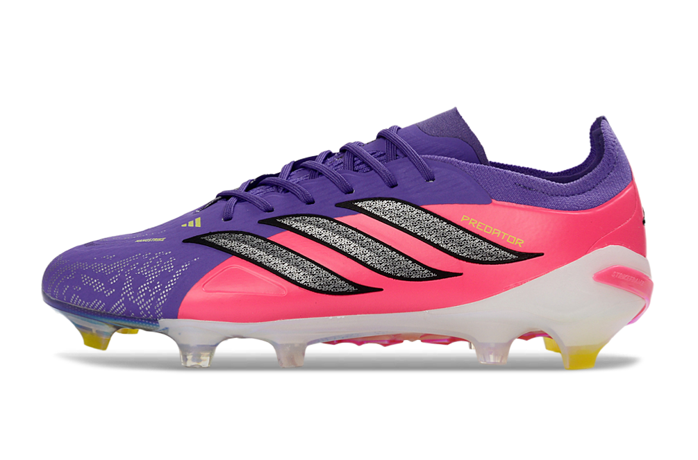 Chuteira Adidas Predator Elite FG 26 - Azul e Rosa