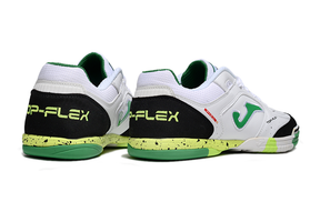 Chuteira Futsal Joma Top Flex Rebound IC Branca, Preta e Amarela