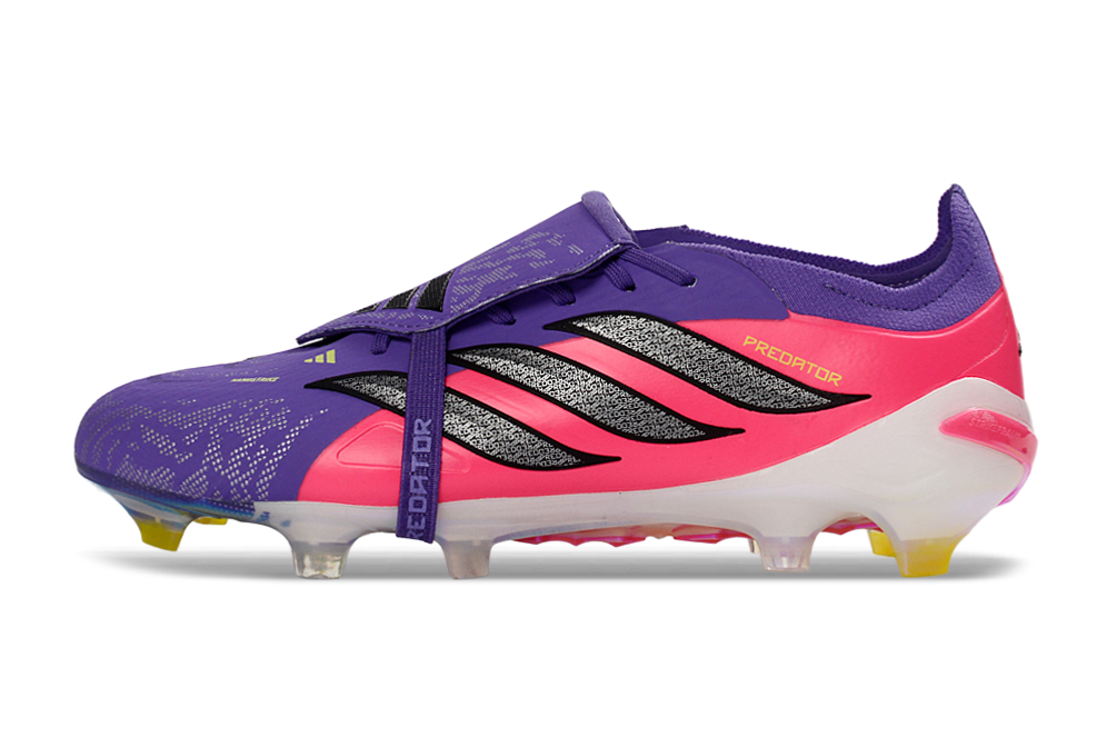 Chuteira Adidas Predator Elite FG 26 - Azul e Rosa