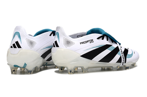 Chuteira Adidas Predator Elite Fold-Over Tongue FG - Branca, Verde e Preta