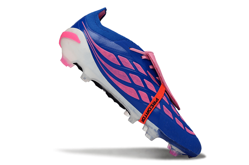 Chuteira Adidas Predator Elite FG 26 - "Finishers Steel" Azul e Rosa