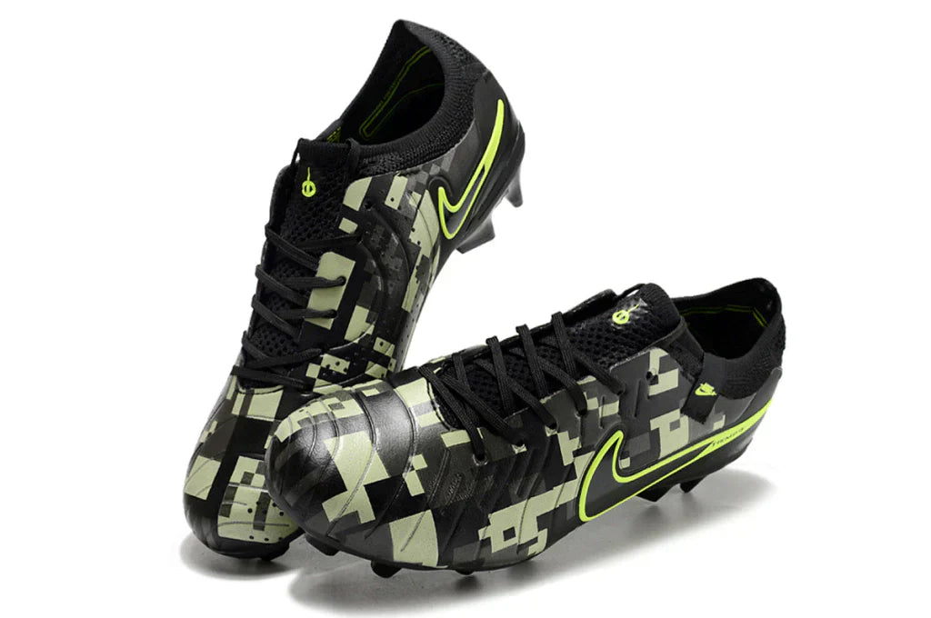 Chuteira Nike Tiempo Legend 10 FG - Preto e Verde