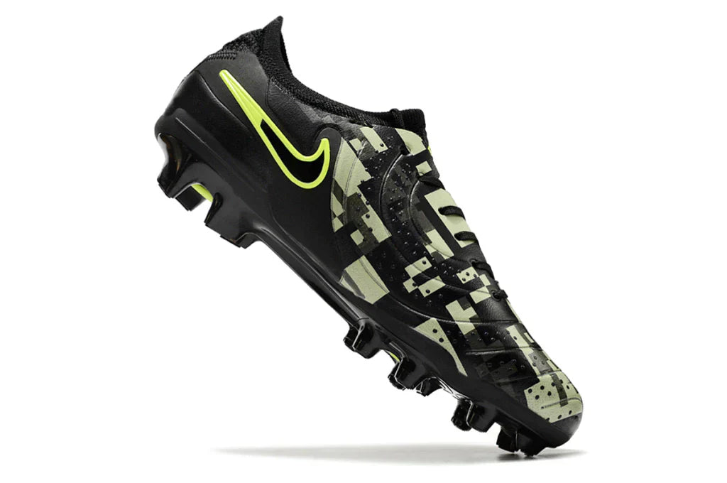 Chuteira Nike Tiempo Legend 10 FG - Preto e Verde