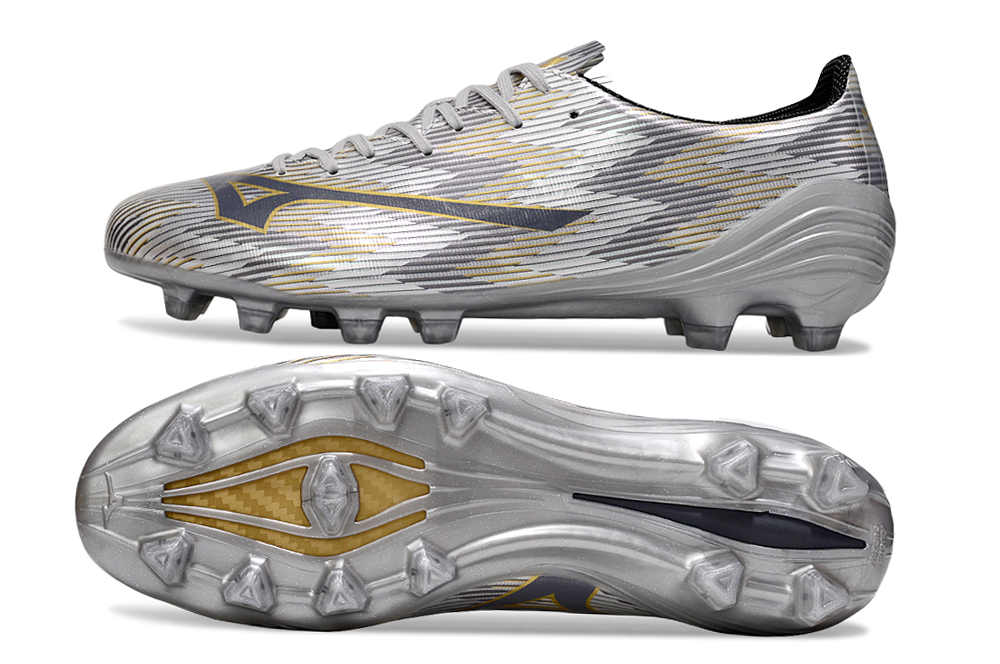 Chuteira Mizuno Alpha II FG "Platinum"