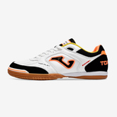 Chuteira de Futsal JOMA IC Branca, Preta e Laranja