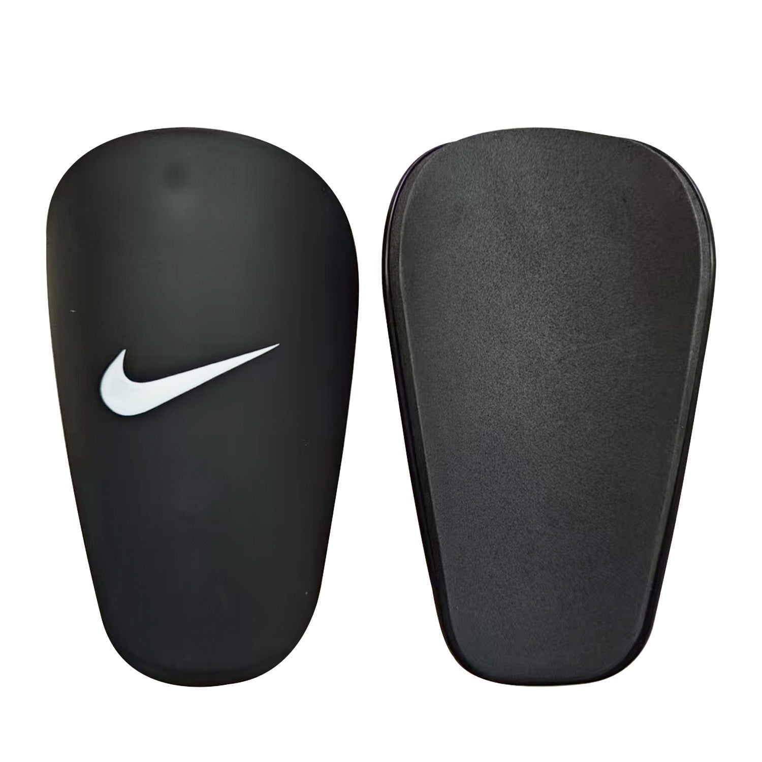 Caneleiras Small Nike Preto e Branco com design anatômico e proteção superior
