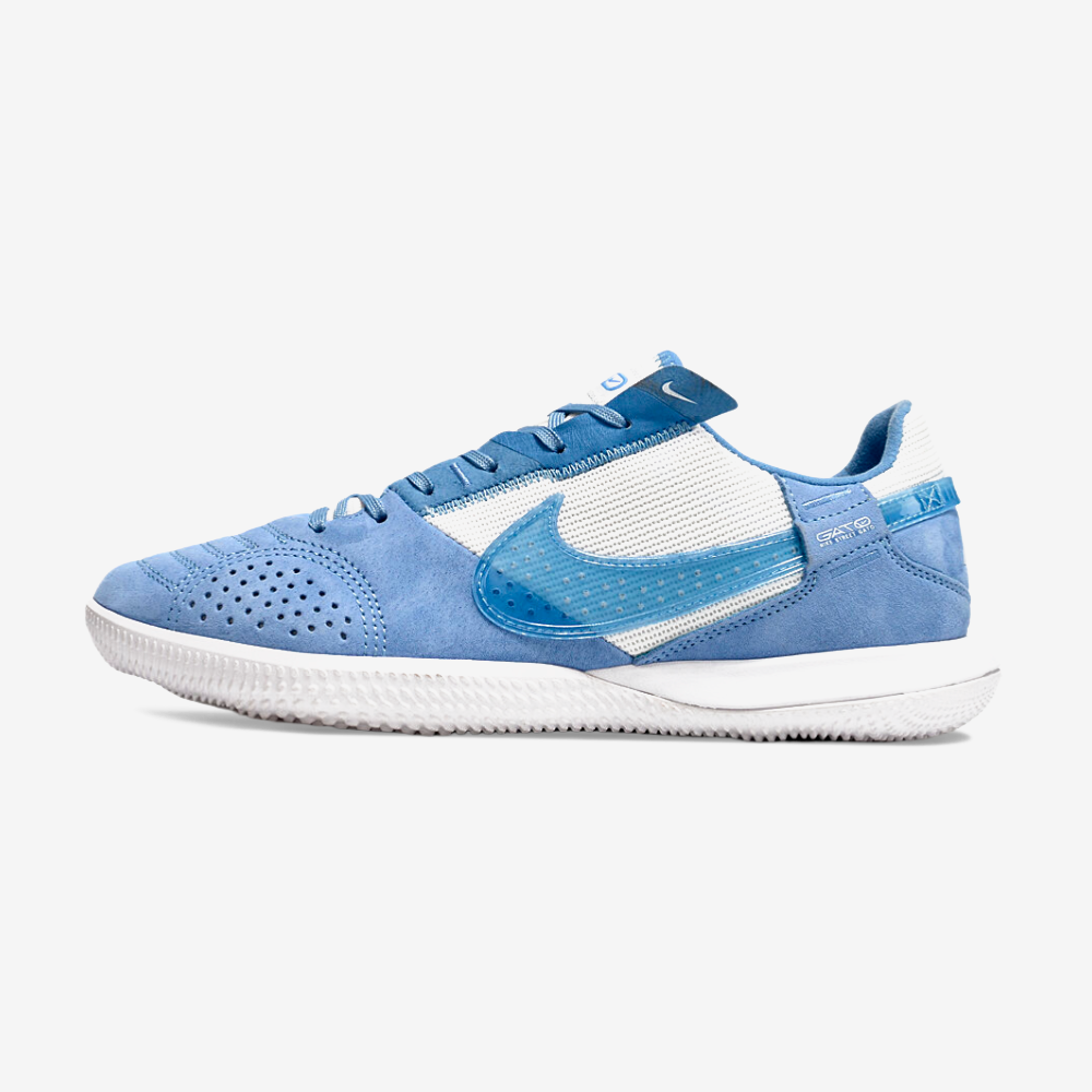 Chuteira Futsal Nike Street Gato IC - Branca e Azul