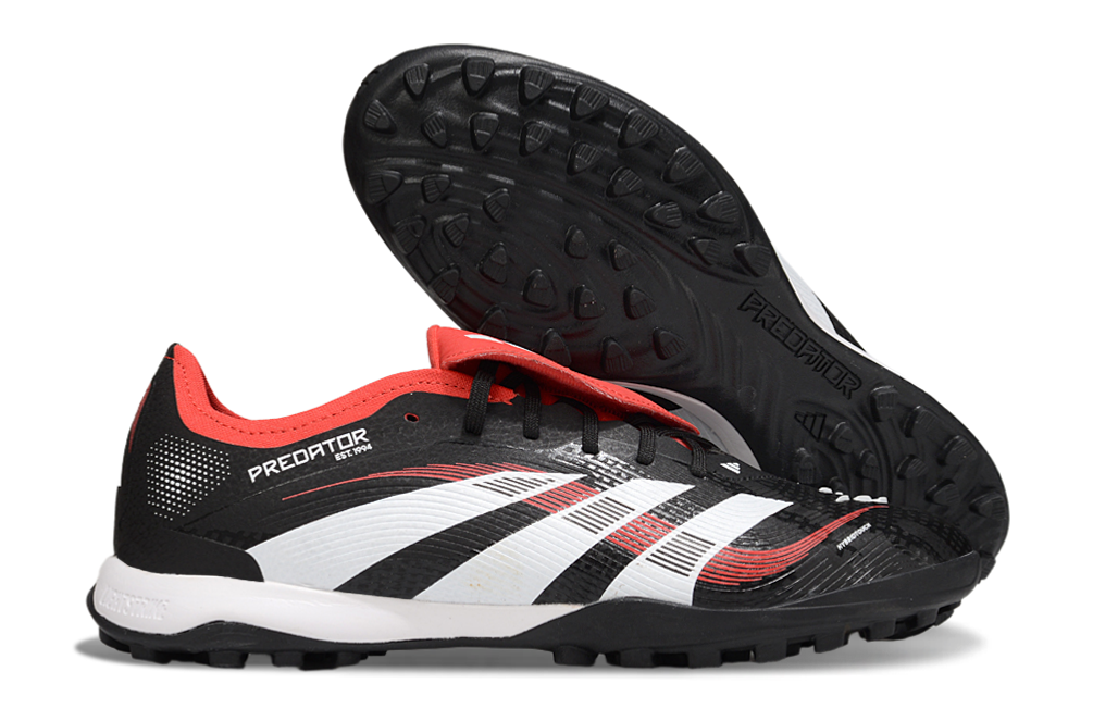 Chuteira Adidas Predator Elite Fold-Over Tongue TF - Preta, Branca e Vermelha