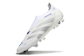 Chuteira Adidas Predator Elite FG - Branca e Azul