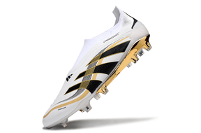 Chuteira Adidas Predator Elite FG - Branca e Dourada "Teamgeist"