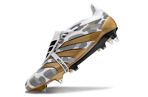 Adidas Predator Elite Fold-Over Tongue SG - Branca, Dourada e Preta