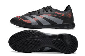 Chuteira Futsal Adidas Predator Elite Fold-Over Tongue IC - Preta, Cinza e Vermelha