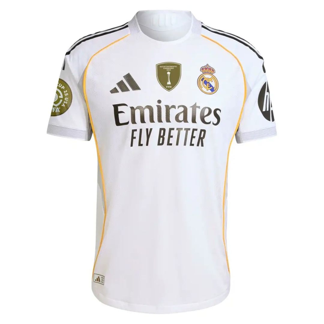 Real Madrid home 25/26 Patch Mundial
