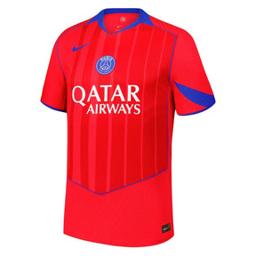Camisola PSG third 25/26 Vermelho com logo da Qatar Airways na OLYMPIC STORE
