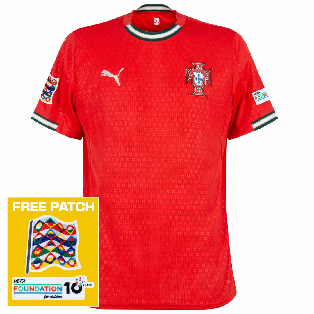 Camisola Portugal home 25/26 Patch Liga das Nações