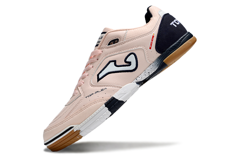 Chuteira Futsal Joma Top Flex Rebound IC Bege e Preta