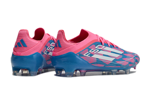 Chuteira Adidas F50 FG Elite Azul e Rosa