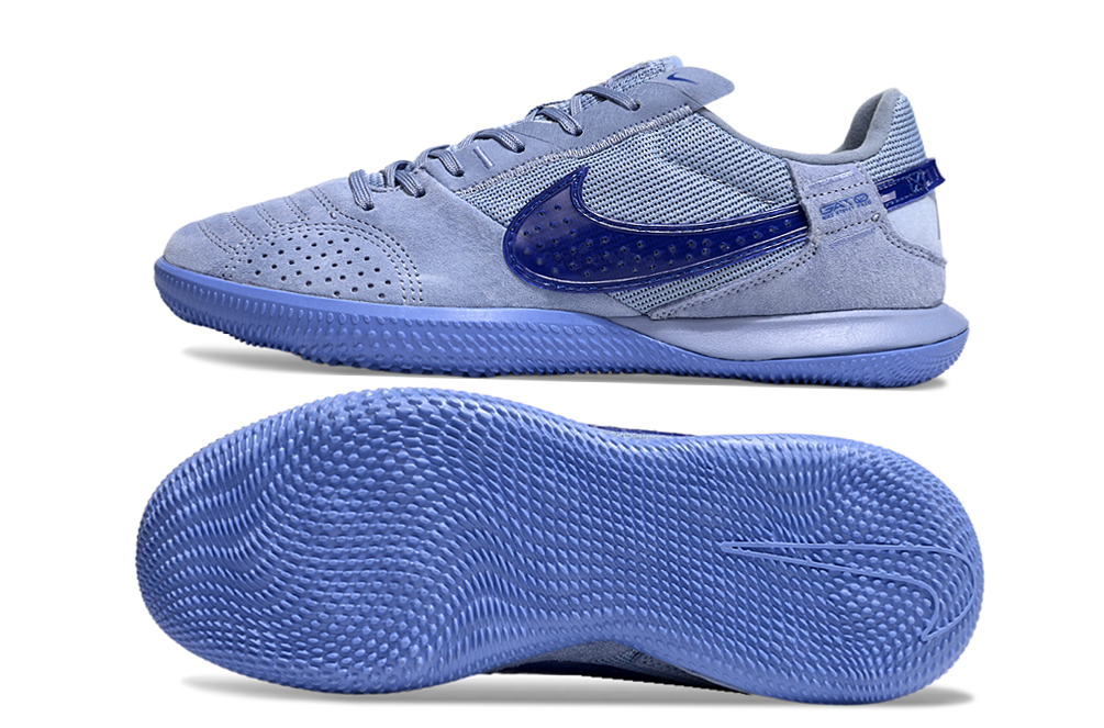 Chuteira Futsal Nike Street Gato IC - Azul e Azul Escura