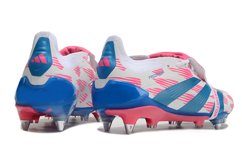 Adidas Predator Elite Fold-Over Tongue SG - Branca, Azul e Rosa