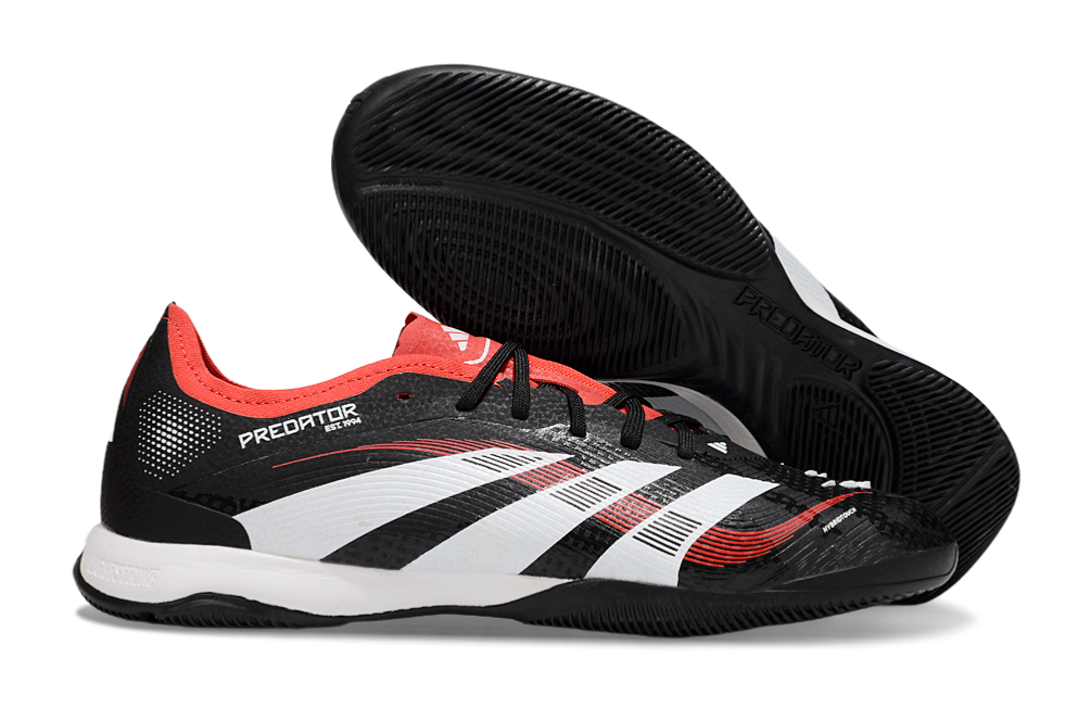 Chuteira Futsal Adidas Predator 24 Elite IC Preta e Vermelha