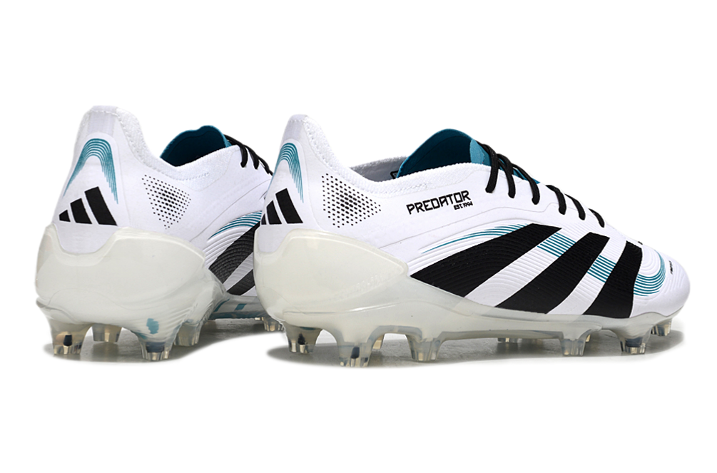 Chuteira Adidas Predator Elite FG - Branca e Azul