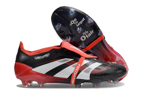 Chuteira Adidas Predator Elite FG Tongue Preta e Vermelha