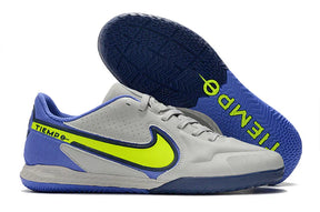 Chuteira Futsal Nike Tiempo Legend 9 Elite IC com design inovador e cores vibrantes para desempenho em quadras.