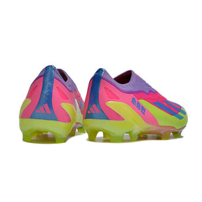 Chuteira Adidas X Crazyfast FG Elite .1 Rosa e Verde