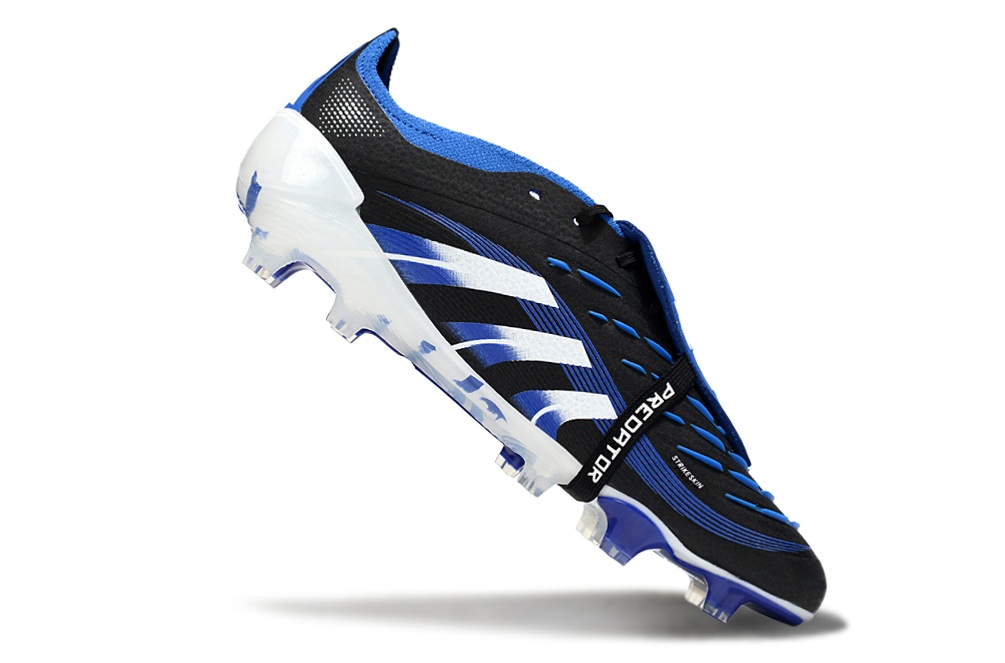 Chuteira Adidas Predator Elite FG Tongue Preta e Azul