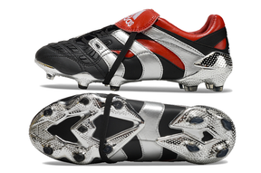 Chuteira Adidas Predator Accelerator FG - Preta e Vermelha
