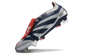 Adidas Predator Elite Fold-Over Tongue SG - Prata, Azul e Vermelha