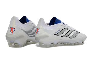 Chuteira Adidas Predator Elite FG 26 - Branca e Azul "Bellingham"