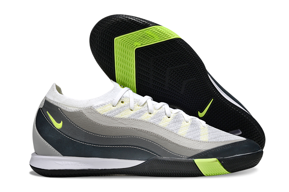 Chuteira Futsal Nike Mercurial Air Zoom Vapor 16 com design moderno e cores vibrantes para alto desempenho em quadra.
