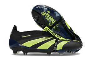 Chuteira Adidas Predator Elite Tongue FG - Preta e Verde com design arrojado e tecnologia de ponta