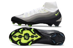 Chuteira Nike Mercurial Superfly 10 Air Max 95 Elite FG - Branca e Preta