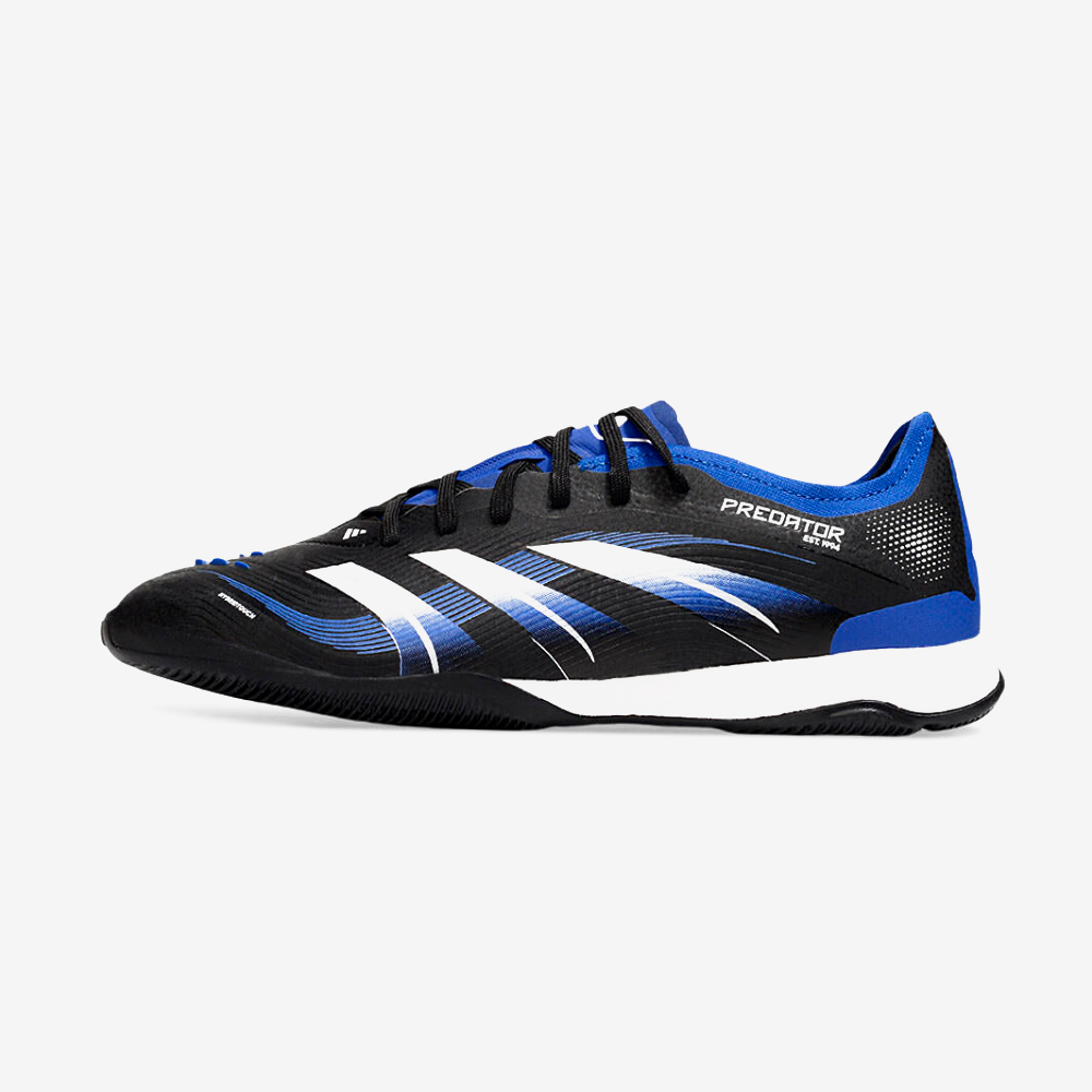 Chuteira Futsal Adidas Predator Elite Fold-Over Tongue IC - Preta, Azul e Branca