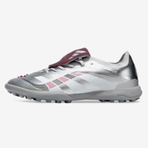 Chuteira Adidas Predator Elite Fold-Over Tongue TF - Prata, Branca e Vermelha