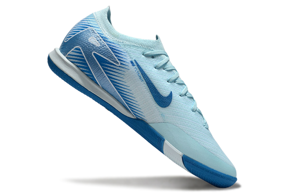 Chuteira Futsal Nike Mercurial Air Zoom Vapor 16 IC - Azul em azul vibrante para jogadores de futsal.