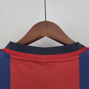 Detalhe do colarinho da camisola Barcelona Home 98/99 na OLYMPIC STORE.