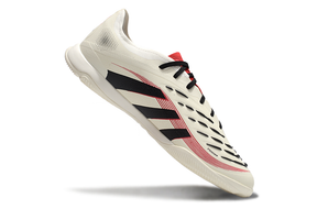 Chuteira Futsal Adidas Predator Elite Fold-Over Tongue IC - Begê, Preta e Vermelha