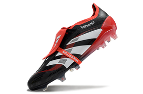 Chuteira Adidas Predator Elite FG Tongue Preta e Vermelha