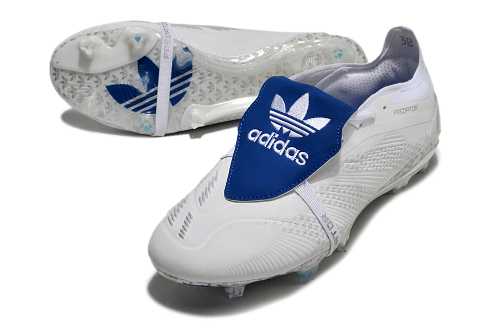 Chuteira Adidas Predator Predstrike FT FG Branca e Azul