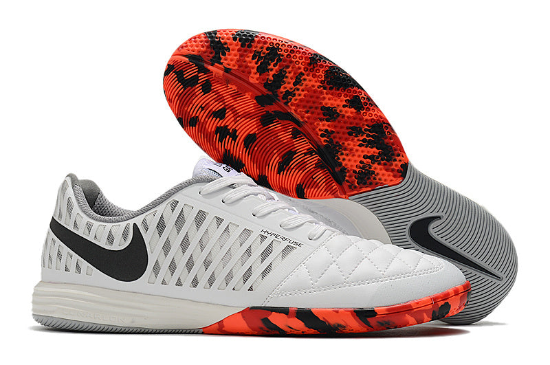Chuteira Futsal Nike Lunar Gato IC Branca e Vermelha