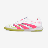 Chuteira Futsal Adidas Predator Elite Fold-Over Tongue IC - Branca, Verde, Rosa e Roxa